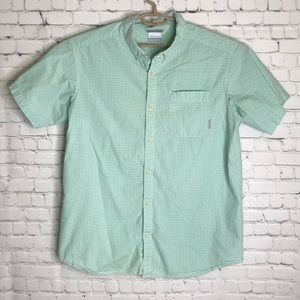 Columbia plaid button down shirt